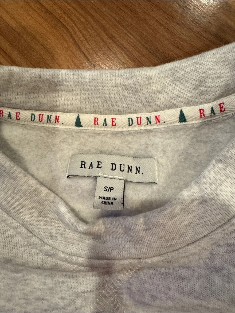 Rae Dunn Gray Sweatsuit Set with Red 'Mistletoe Mama' Print ladies S